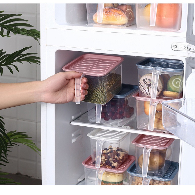 Food Storage Containers Bins with Handle Lids Pantry Bins for Kitchen