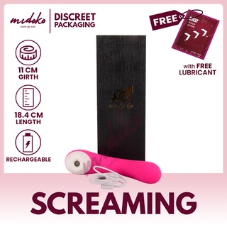Midoko Hinako 9 Frequency ”Screaming Rechargeable Massage Vibrator for Girls Sex Toy for Women Pink #2