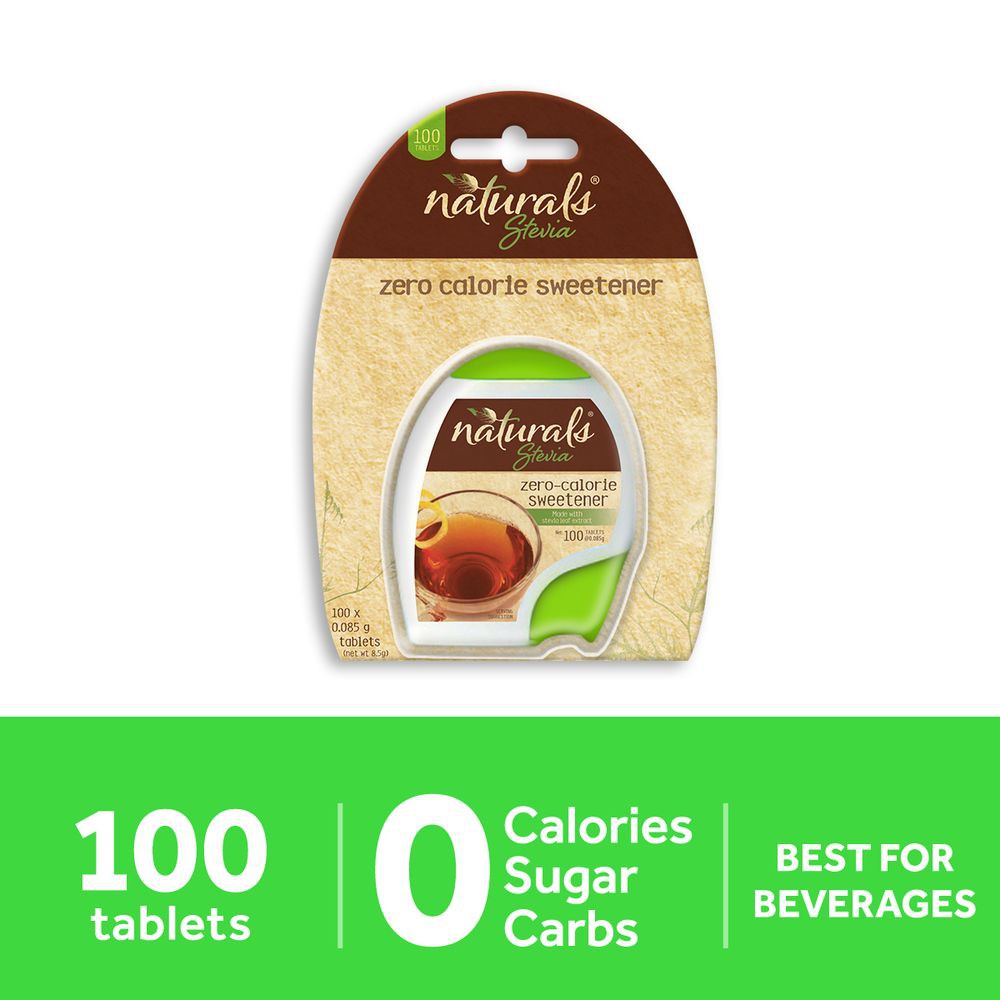 NATURALS STEVIA 1 pack x 100 tablets, Zero Calorie Sweetener Shopee