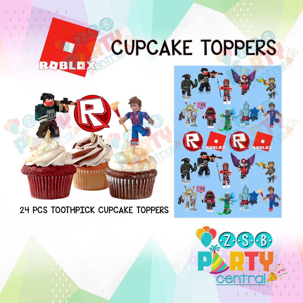 Roblox Cupcake Topper Shopee Philippines