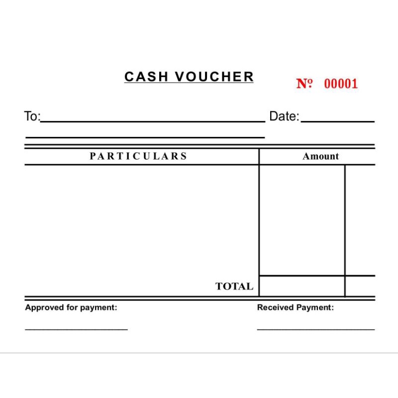 3 PADS - CASH VOUCHER 2PLY CARBONIZED GENERIC RECEIPT | Shopee Philippines