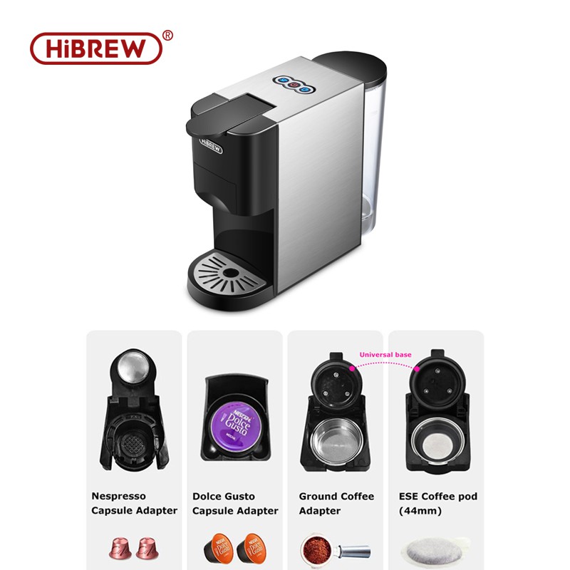HiBREW 4 in 1 multiple Espresso Coffee Machine machine Espresso Maker, nespresso Dolce gusto