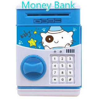 Cartoon Atm Coin Bank Password Saving Safe Box Kids Toy - 