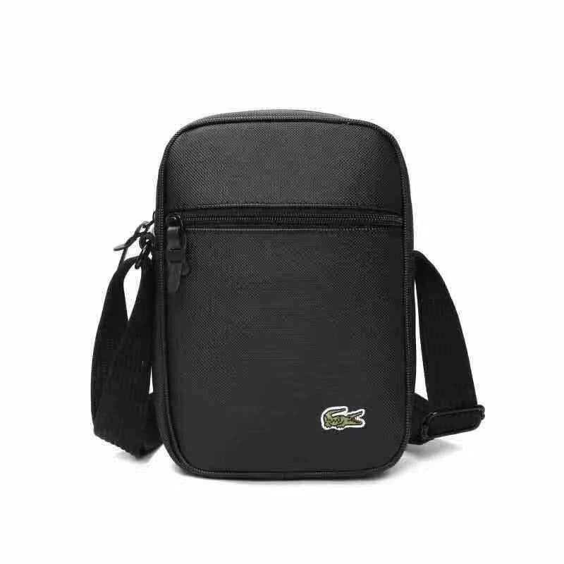 lacoste sling bag black