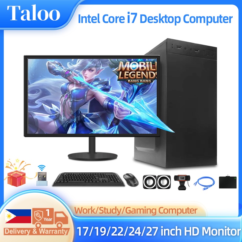 Desktop Computer Original Brand New Inter i7 Full Set PC Set Gaming