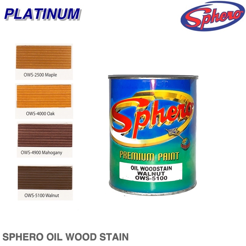 1Ltr SPHERO Wood Oil Matte Finish Oil Wood Stain Mahogany Maple Oak