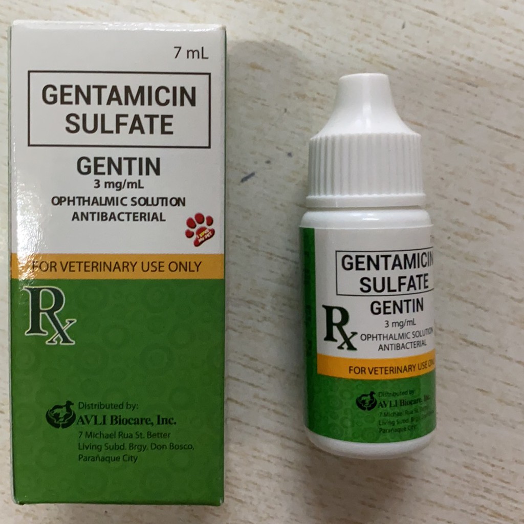 Gentin Eye Drops for Dogs and Cats | Gentamicin Sulfate (Antibacterial