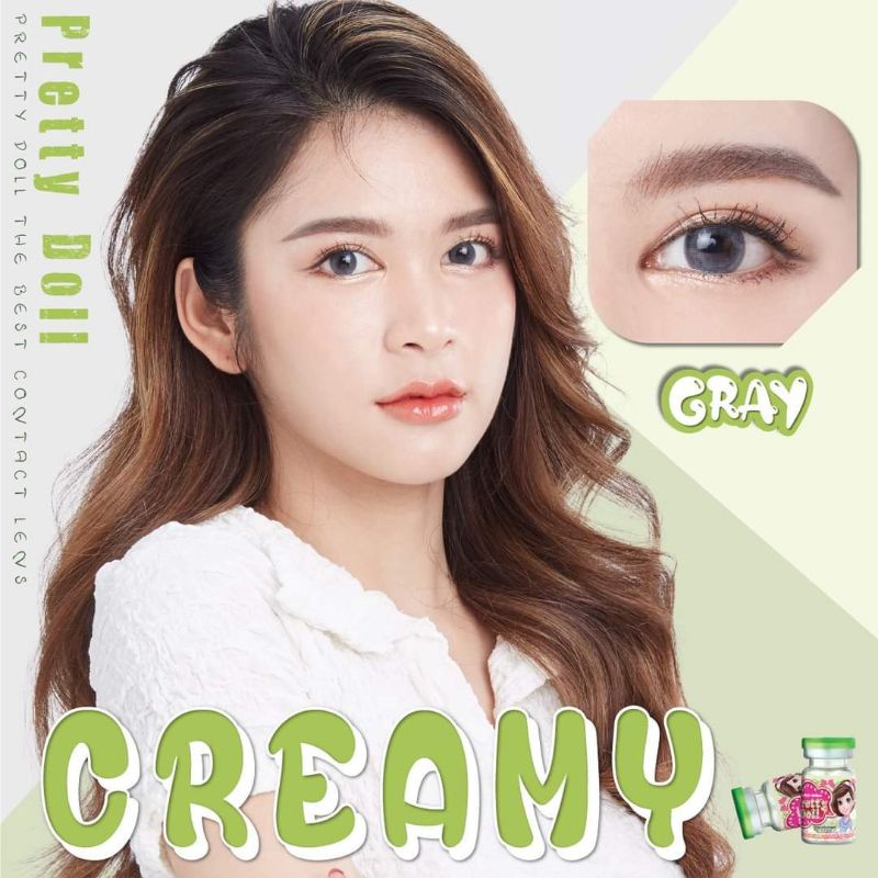 Mini Creamy by pretty doll Contact Lenses Gray/Brown/Have Normal ...