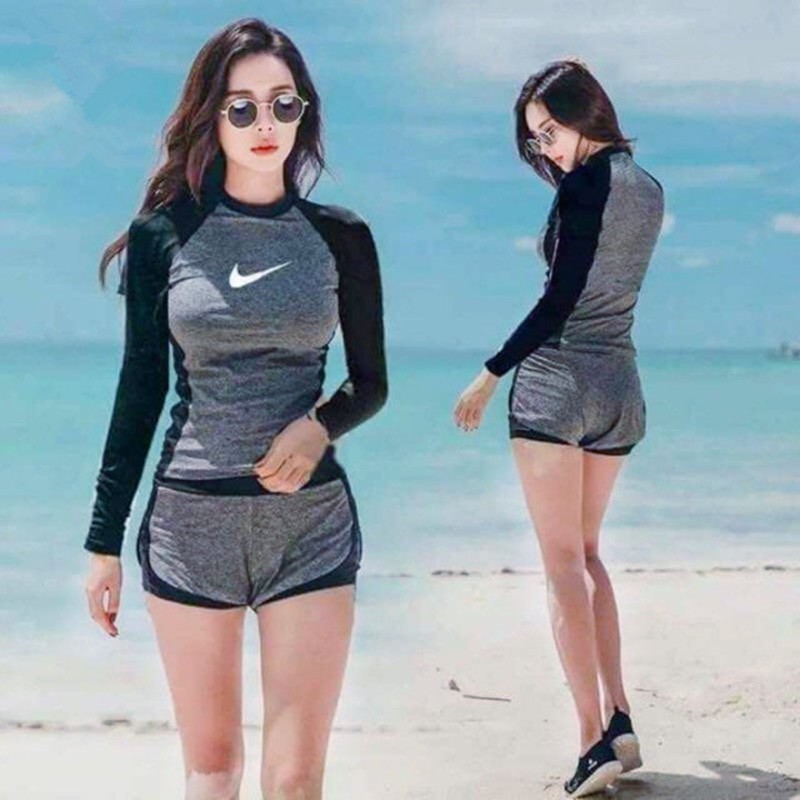 nike rash guard swimsuit top