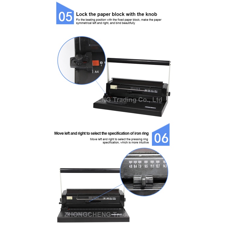 Wire Binding Machine W12M A4 Size Heavy Duty Binder presyo ₱2,340