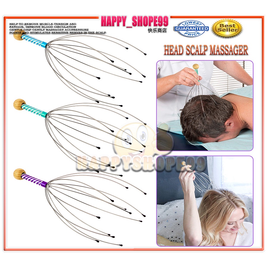 Scalp Massage Machine Head Massager Scalp Scratcher 12 Fingers Head
