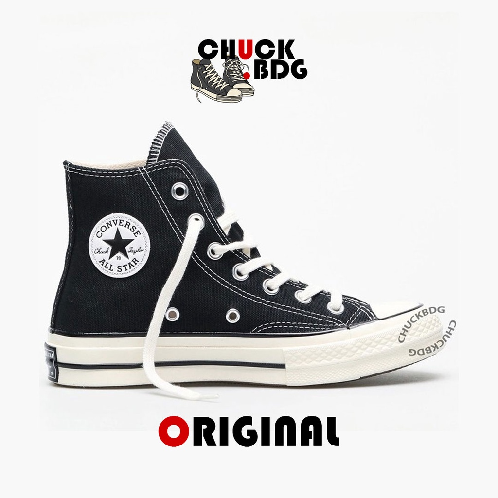 Converse Chuck 70s Black White High Original | Shopee Philippines