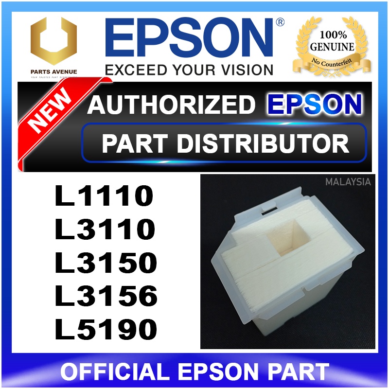 OFFICIAL EPSON L3110 L3150 Ink Pad EPSON L3110 L3150 Waste Ink Pad