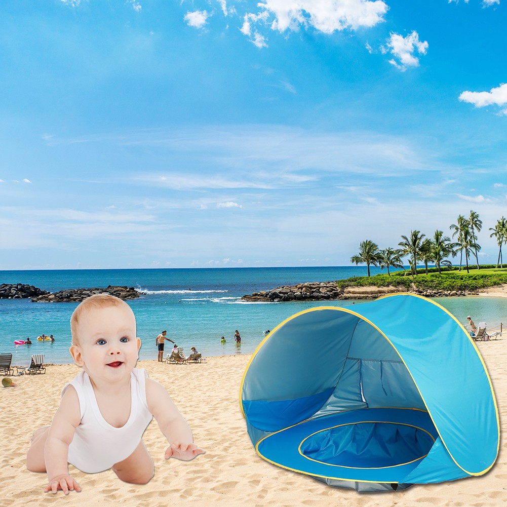 baby beach shade pool