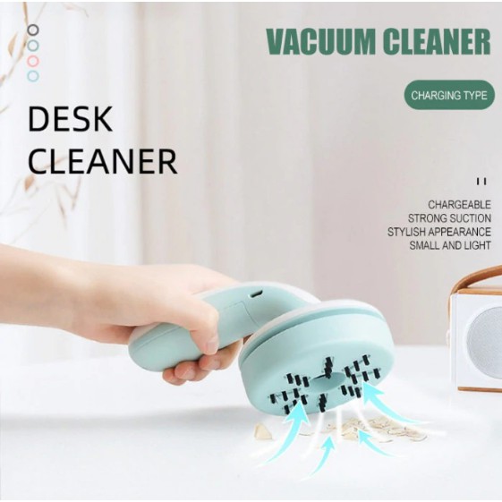 IGOKOTI Crumb Vacuum,Eraser Vacuum Cleaner USB Rechargeable,Desktop Little Dust Sweeper,Energy Saving Design Black 