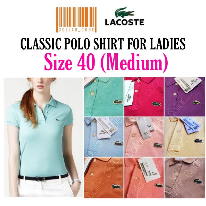 Vie tryllekunstner Børnepalads Lacoste Ladies (40) Classic Polo Shirt for Women size Medium | Shopee  Philippines