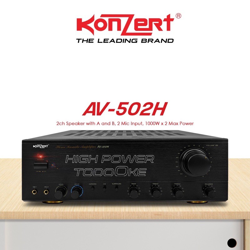KONZERT AMPLIFIER AV502H 1000 x 2 W Shopee Philippines