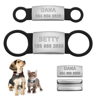 【NORMA】Personalized Dog ID Tag Tensile Rubber Stainless Steel Tags Customized Anti-lost Tag for Dogs Cats Pet