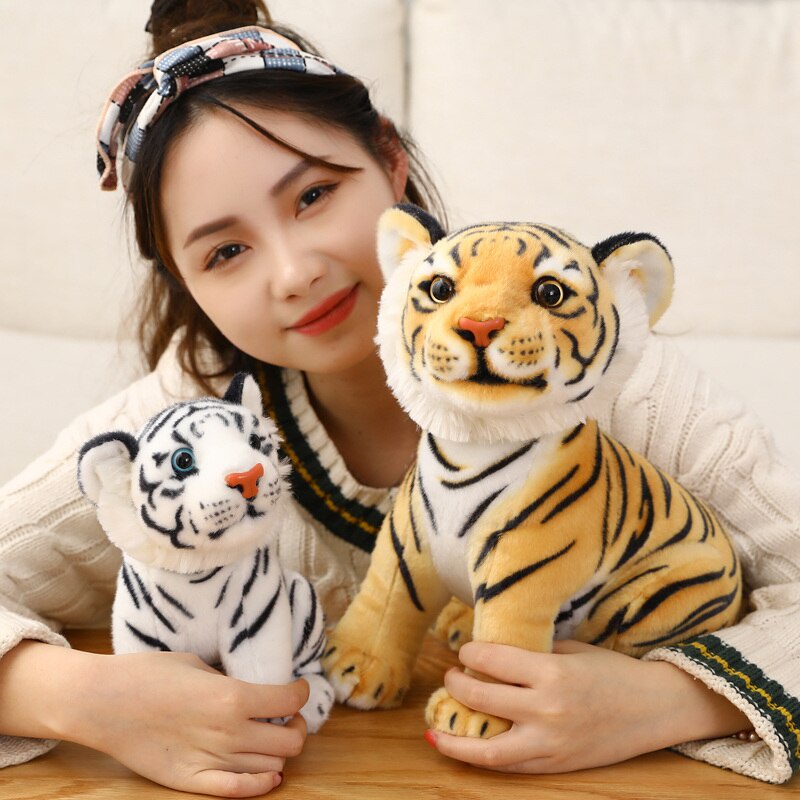 Simulation of Small Tiger Dolls Tiger Mascot Plush Toys Lovely Gift ...