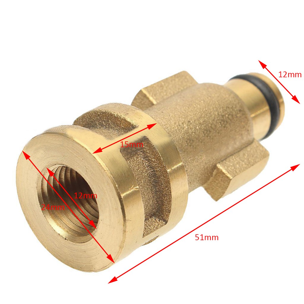 Tocawe 1pc New Pressure Washer Snow Foam Lance Adapter Connector