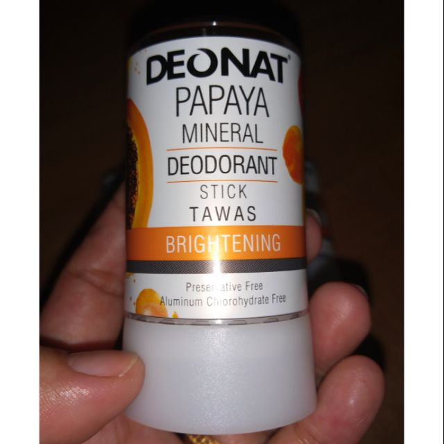 DEONAT Papaya Deodorant for Underarm Whitening 60g Shopee Philippines