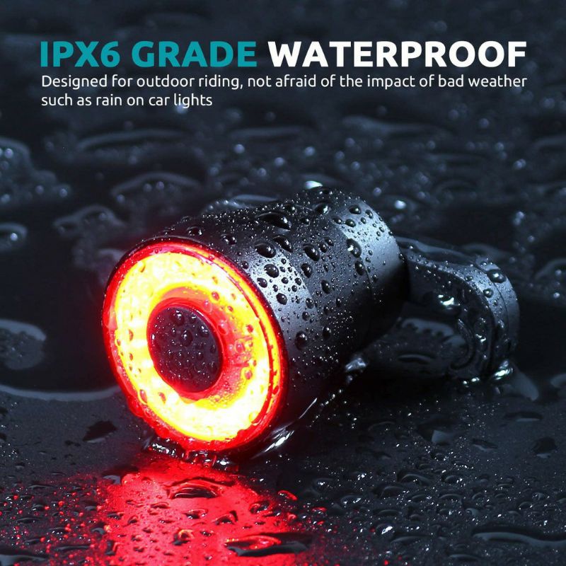 meroca smart bike tail light ultra brightbike light rechargeable auto