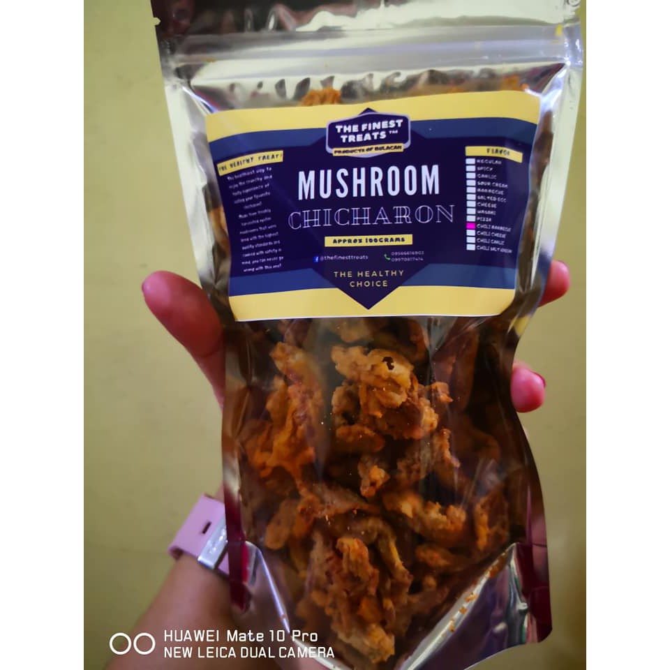 Mushroom Chicharon 100grams/150grams Retail Price The Finest Treats