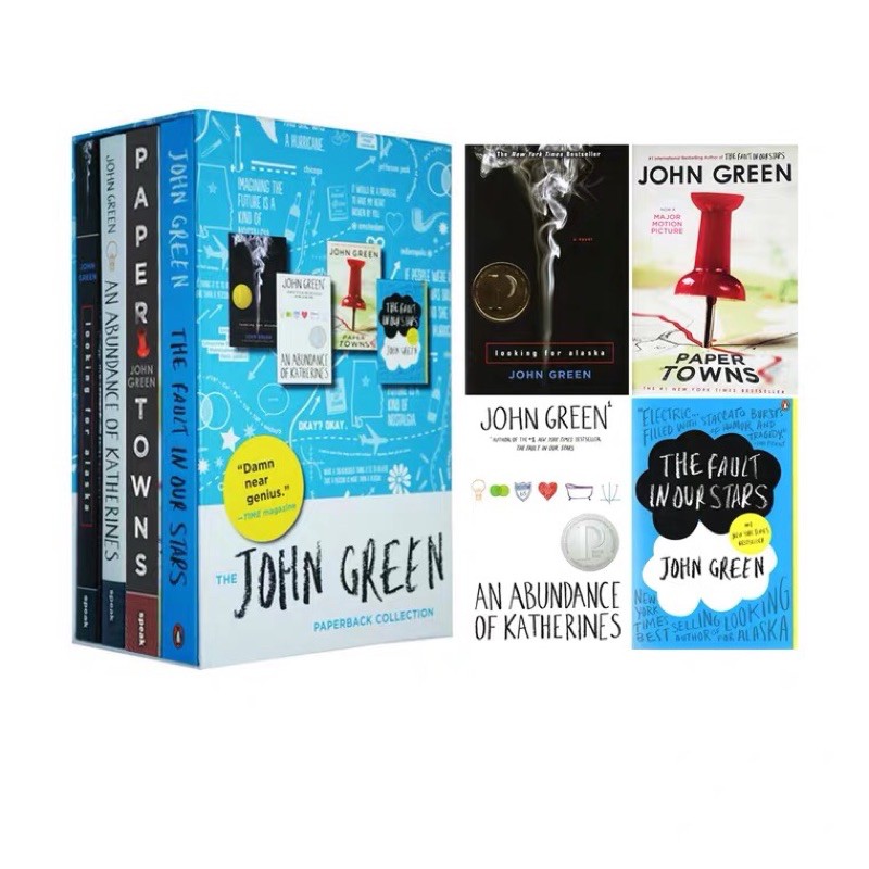 John Green Collection Set With Box 4 Books Shopee Philippines