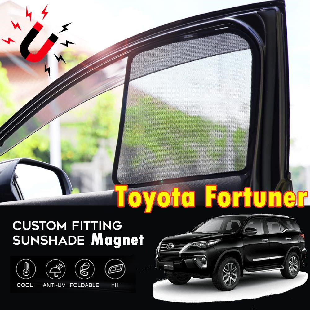 Toyota Fortuner Magnetic Sunshade 4pcs | Shopee Philippines