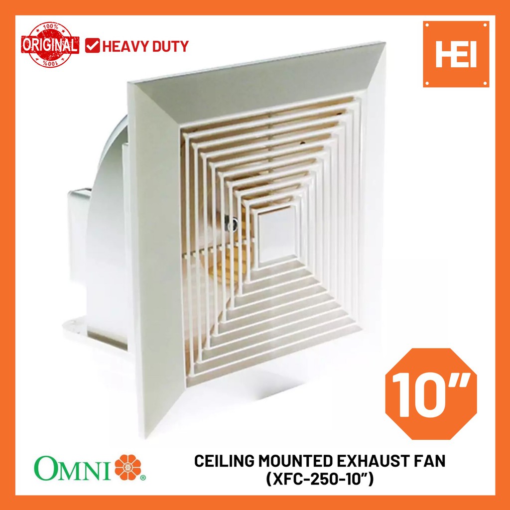 Omni Ceiling Mounted Exhaust Fan 10 Xfc250 10