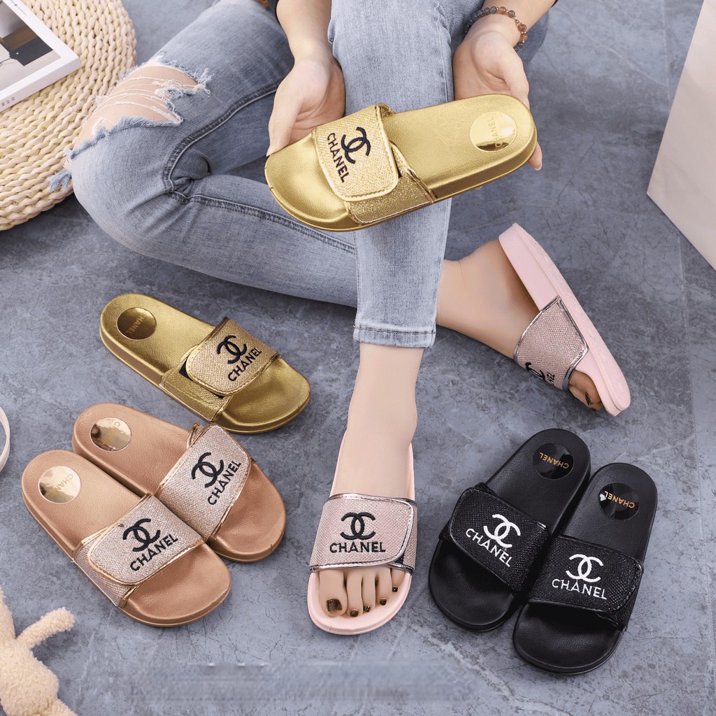 evigt Slud Martin Luther King Junior Spot goods】◙new style fashion slippers chanel Velcro sandals slipper for  women's | Shopee Philippines