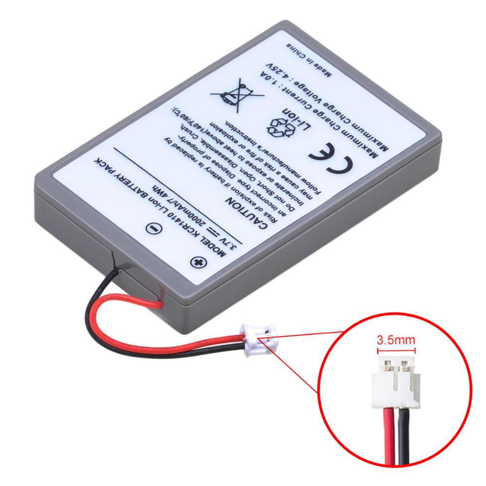not Applicable to The First Generation Small Plug Version 2000mAh Upgraded 3.7V Lithium Rechargeable Battery for Sony PS4 Slim/Pro Playstation 4 Wireless Dual Shock Controller CUH-ZCT2 CUH-ZCT2U 