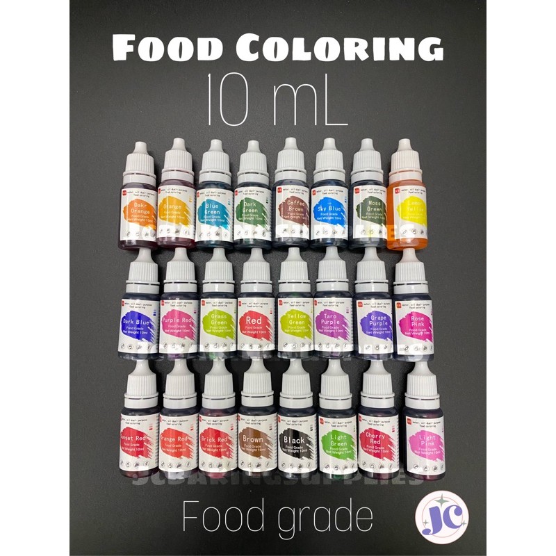 10ml Food Coloring 24 Colors Food Grade Food Coloring Icing Coloring