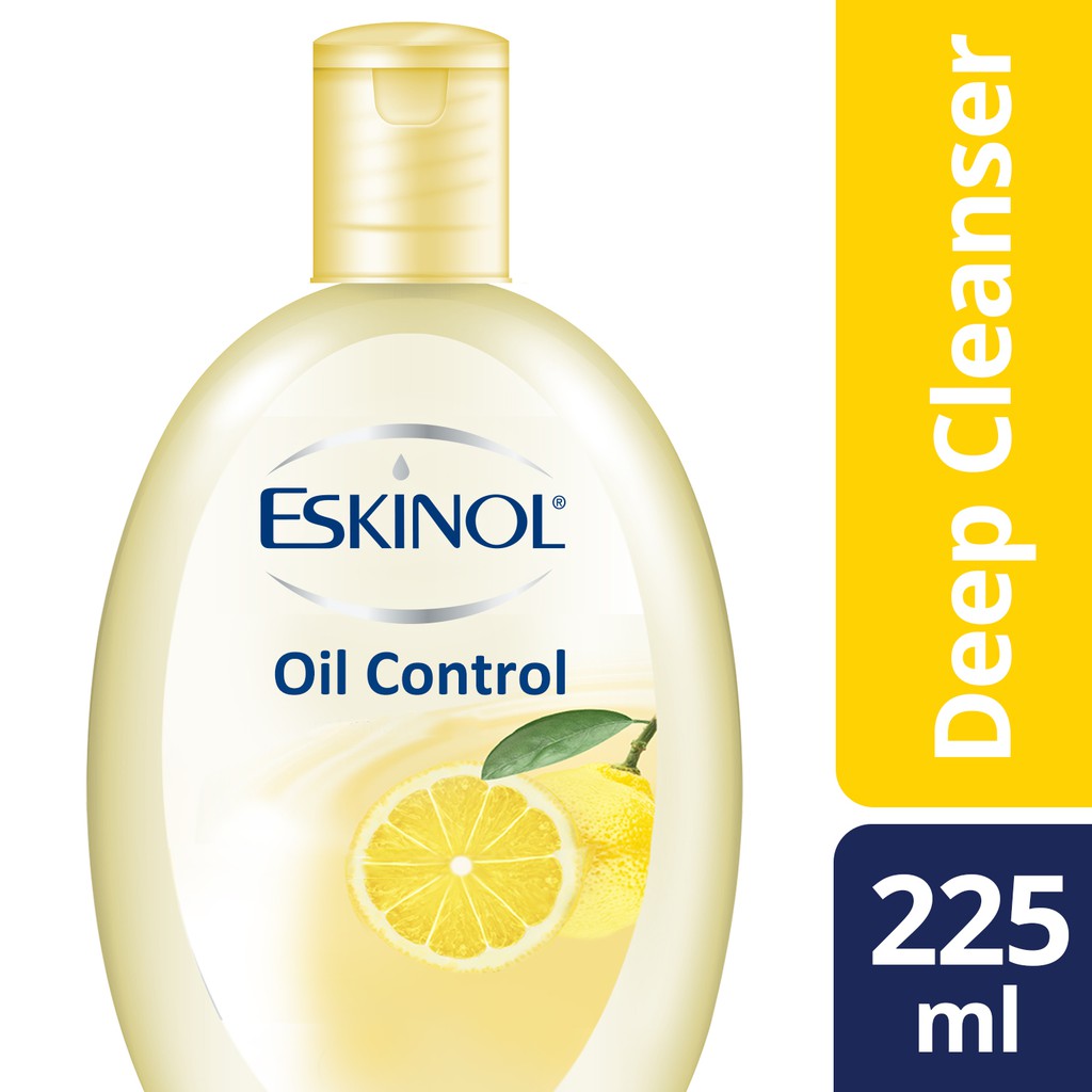 Eskinol Facial Deep Cleanser Oil Control 225ml With Pure Lemon Extract Shopee Philippines