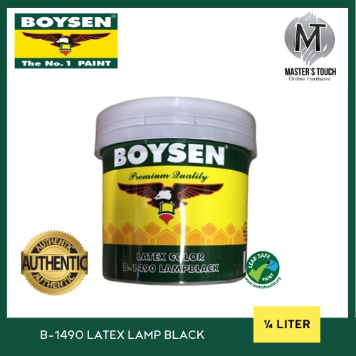 BOYSEN LATEX LAMP BLACK ¼LITER Shopee Philippines
