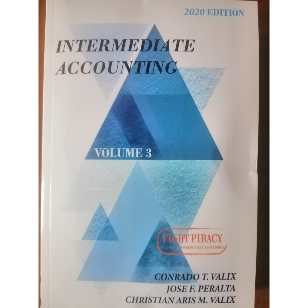 Authentic Intermediate Accounting Volume 3 2020 edition Valix Shopee