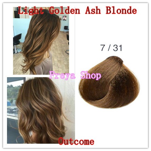 Light Golden Ash Blonde Hair Color With Oxidant 7 31 Bremod Permanent Hair Color Shopee Philippines
