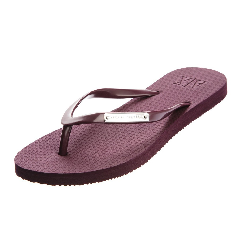 ladies armani flip flops