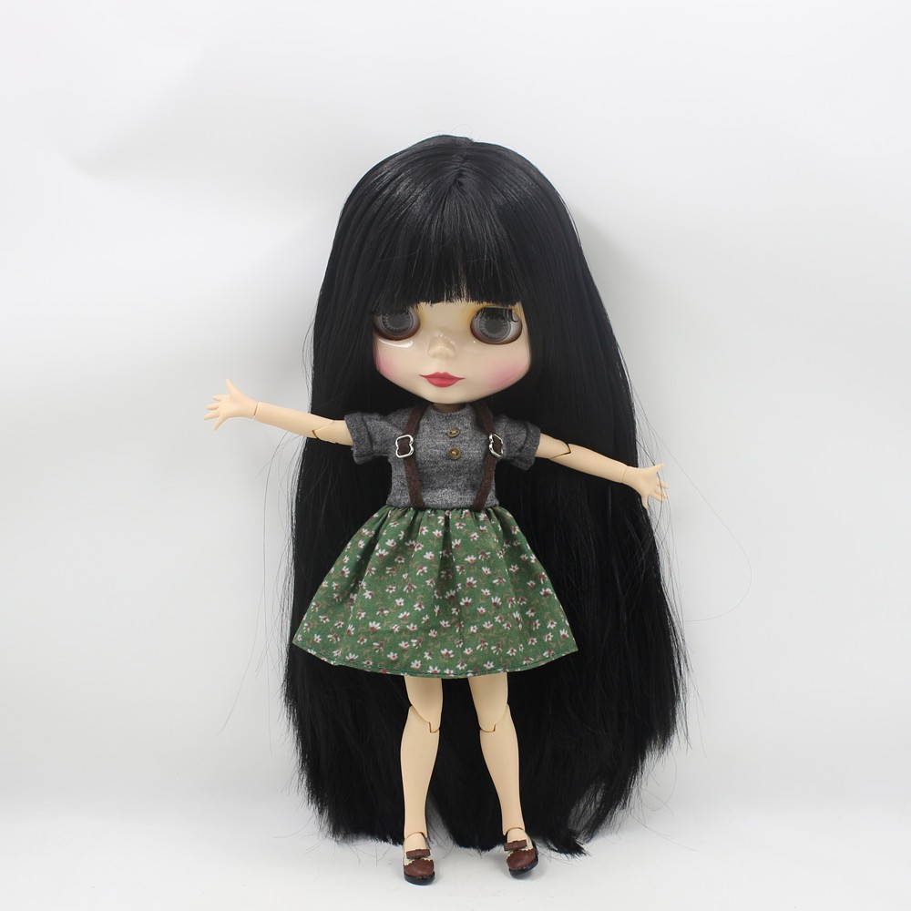 blythe doll black hair