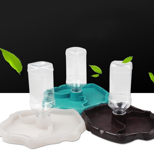 Reptiles Feeder 2 In 1 Automatic Water Food Feeding Plate Water