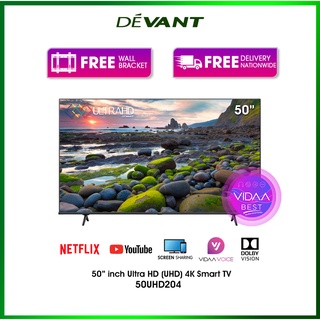 DEVANT 50UHD204 50 inch Ultra HD (UHD) 4K Smart TV - FREE Wall Bracket