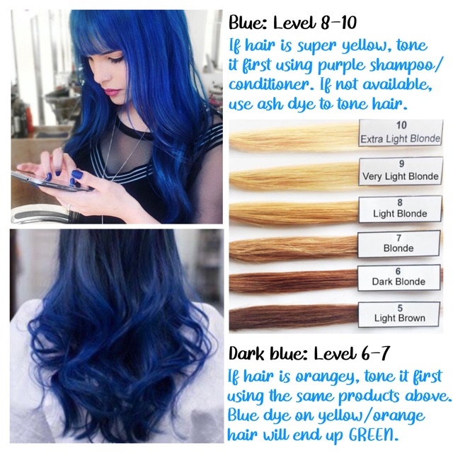 blue hair products