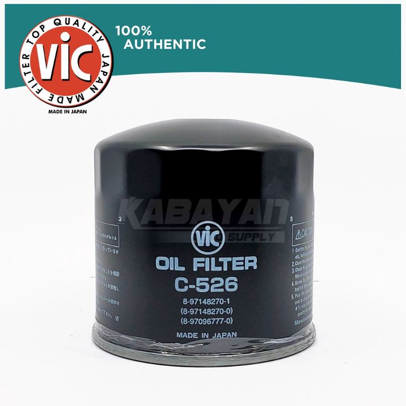 VIC Oil Filter C526 C526 for Isuzu Elf 4HF1 4HE1 4HL1 6HK1 1Pc