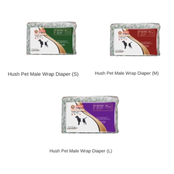 Hush Pet Wrap (For Male Dogs) (12 pcs/pack) Shopee Philippines