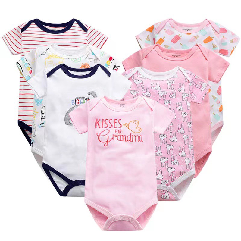 Baby TOP SALE Cotton Bodysuit Onesie Infant Romper Newborn Short Clothes babies Jumpsuit Cloth