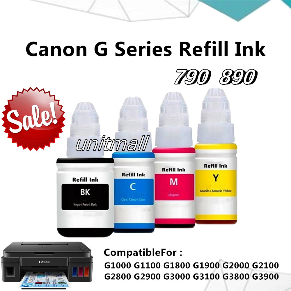 Compatible Gi790 Gi0 High Quality Refill Ink For Canon G Series Printers G1010 G10 G3010 G4010 Shopee Philippines