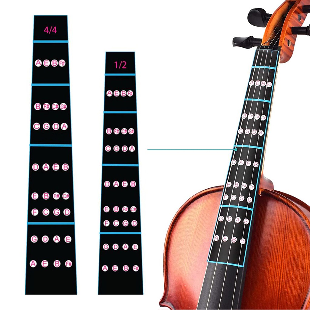 Violin Finger Guide Fingerboard Sticker Label Fret Marker Finger Chart For 12 And 44 Fiddle Part 6241