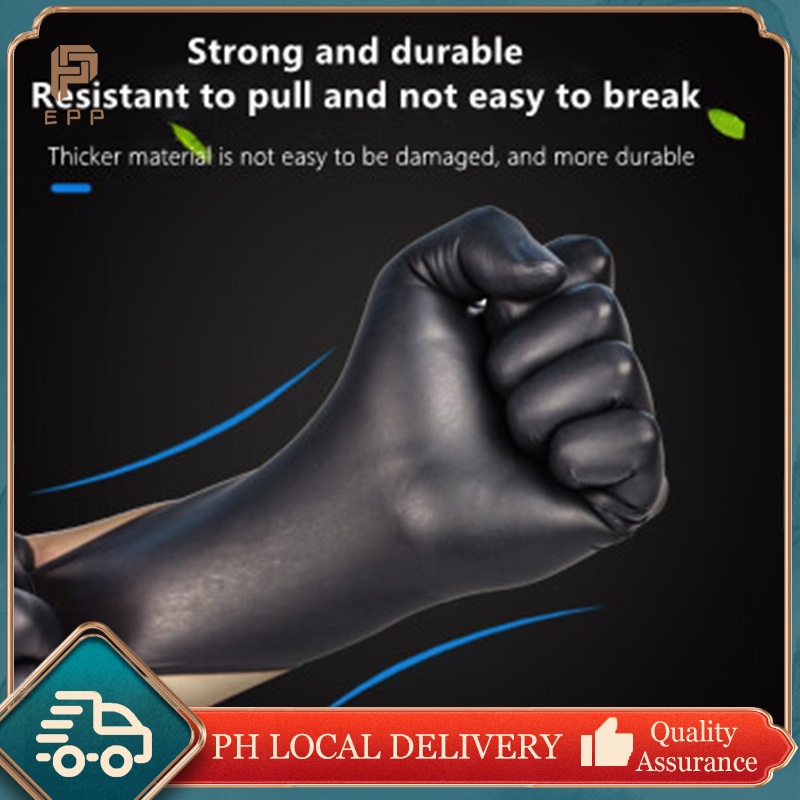 100Pcs/Box Disposable Gloves Nitrile Vinyl Latex Free Powder Free Non