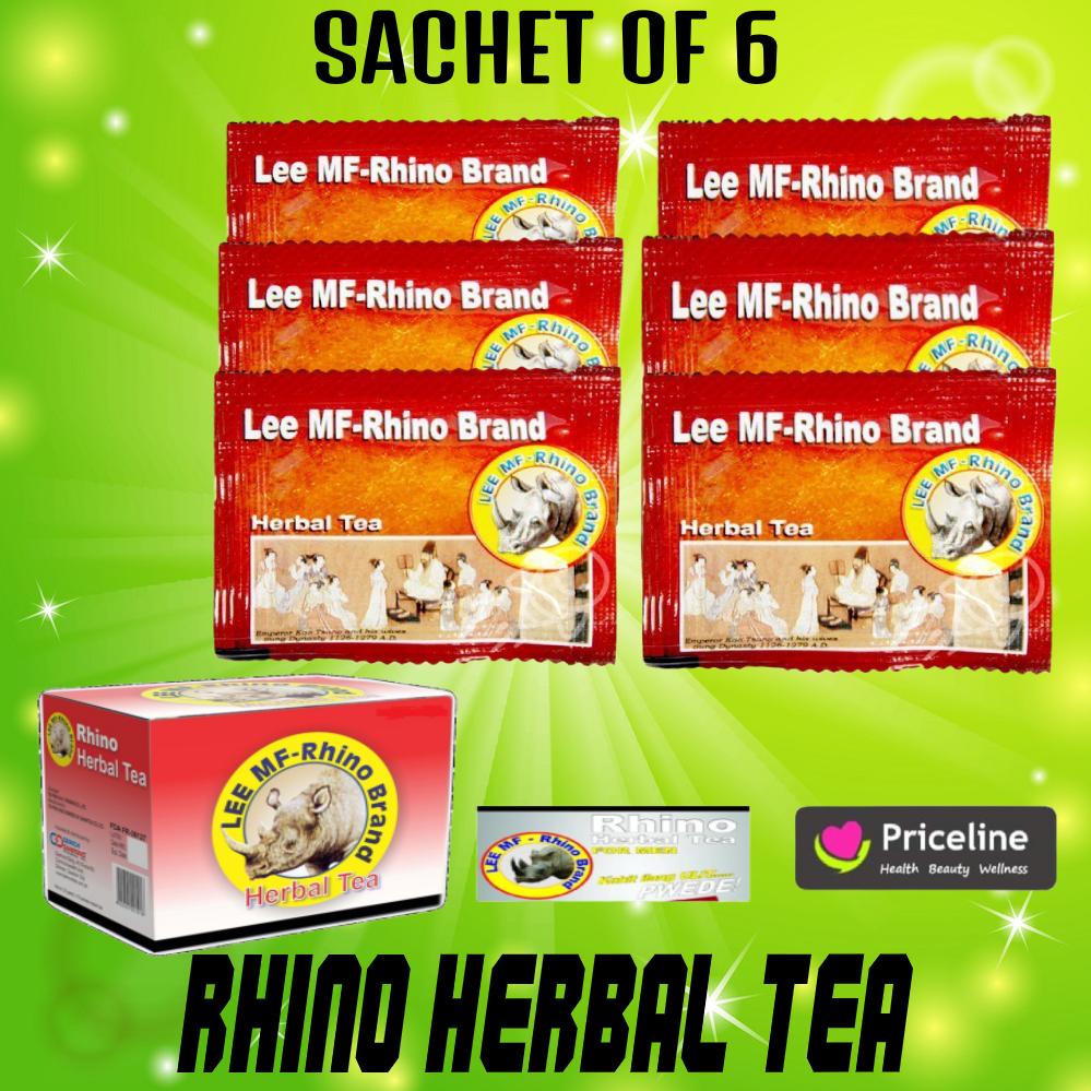 RHINO HERBAL TEA SACHET OF 6 gluta lipo iced tea Shopee Philippines