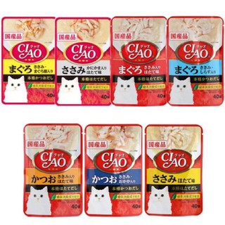 ▧✎┇Ciao Wet Cat Food Toppers 40g
